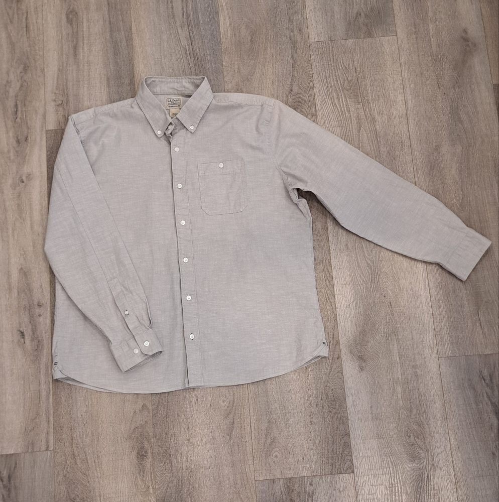 L.L. BEAN Men's Casual Grey Shirt
